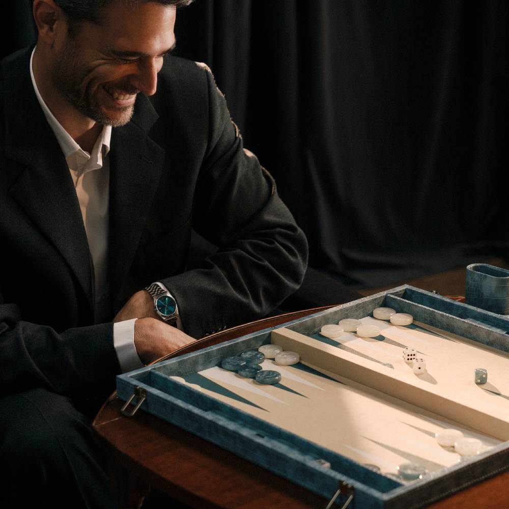 Signature Alligator Backgammon