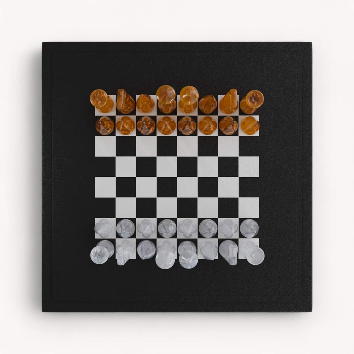 Signatur-Schachbrett - Carbon Onyx