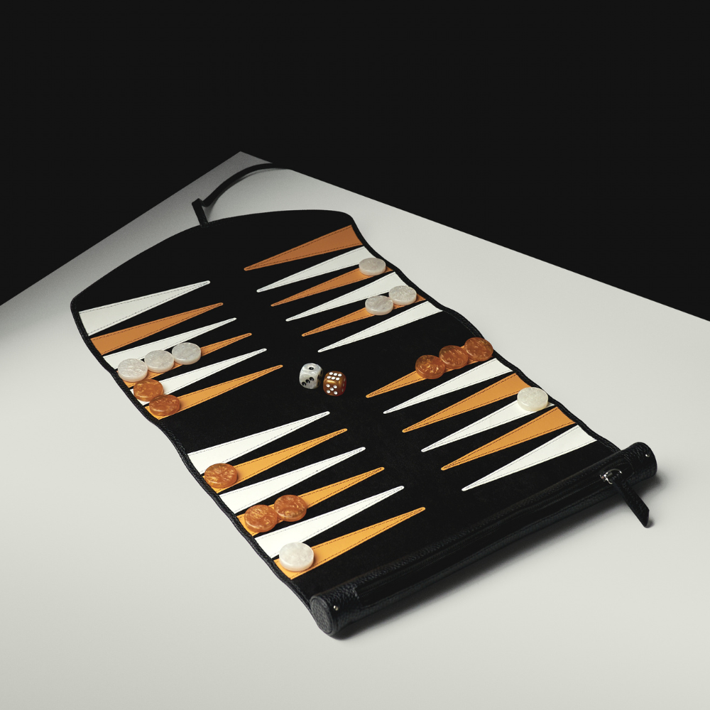 Travel Backgammon - Carbon Onyx