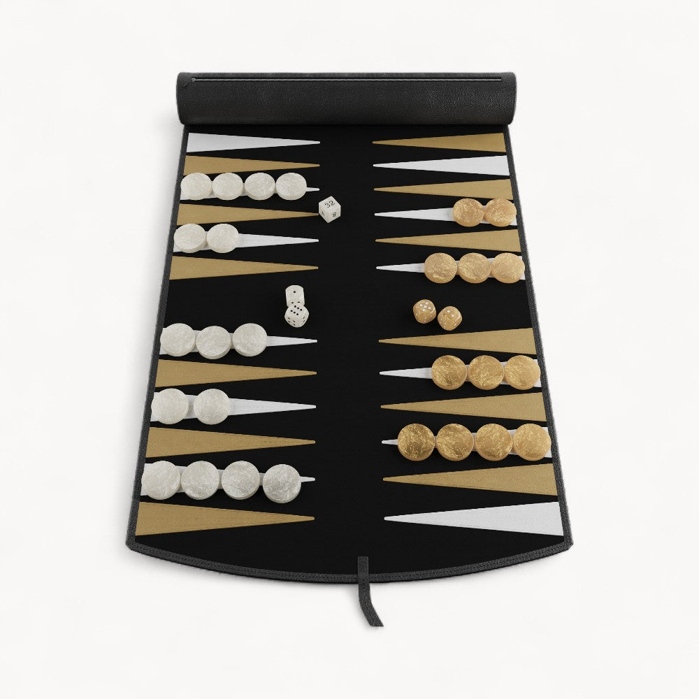 Travel Backgammon - Carbon Onyx