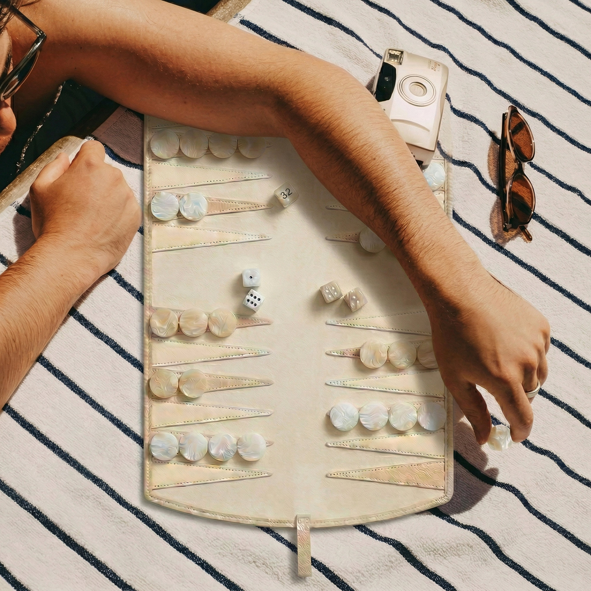 Reise-Backgammon – Deep Amber