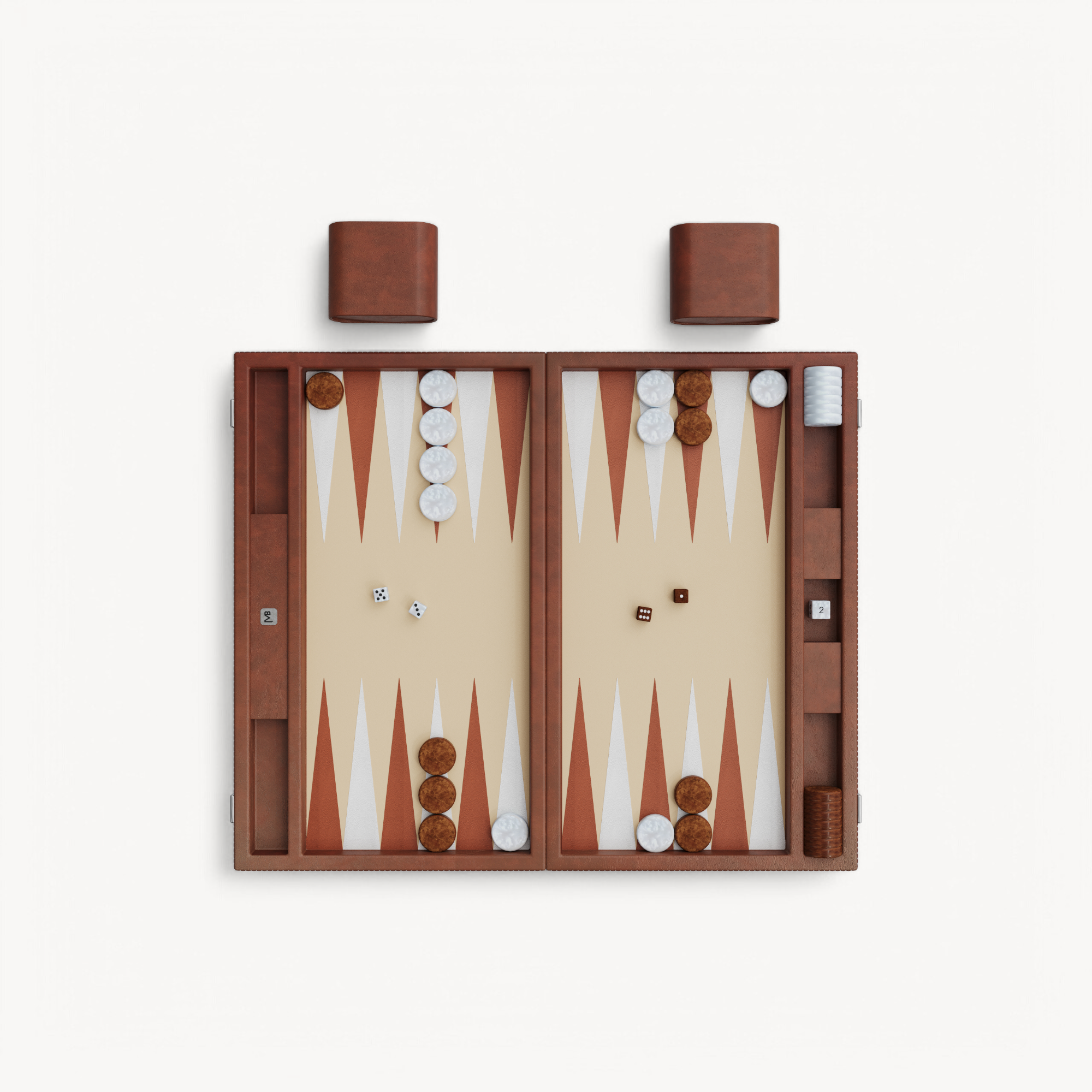 Alligator Backgammon - Essence Terracotta