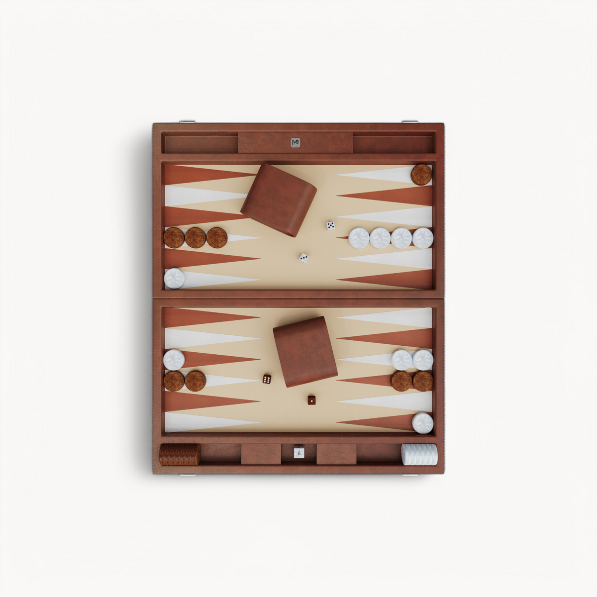 Set de Backgammon Premium de 40 x 53 cm - Verde | Tableros de Set de Backgammon Premium de 40 x 53 cm - Verde | Tableros de