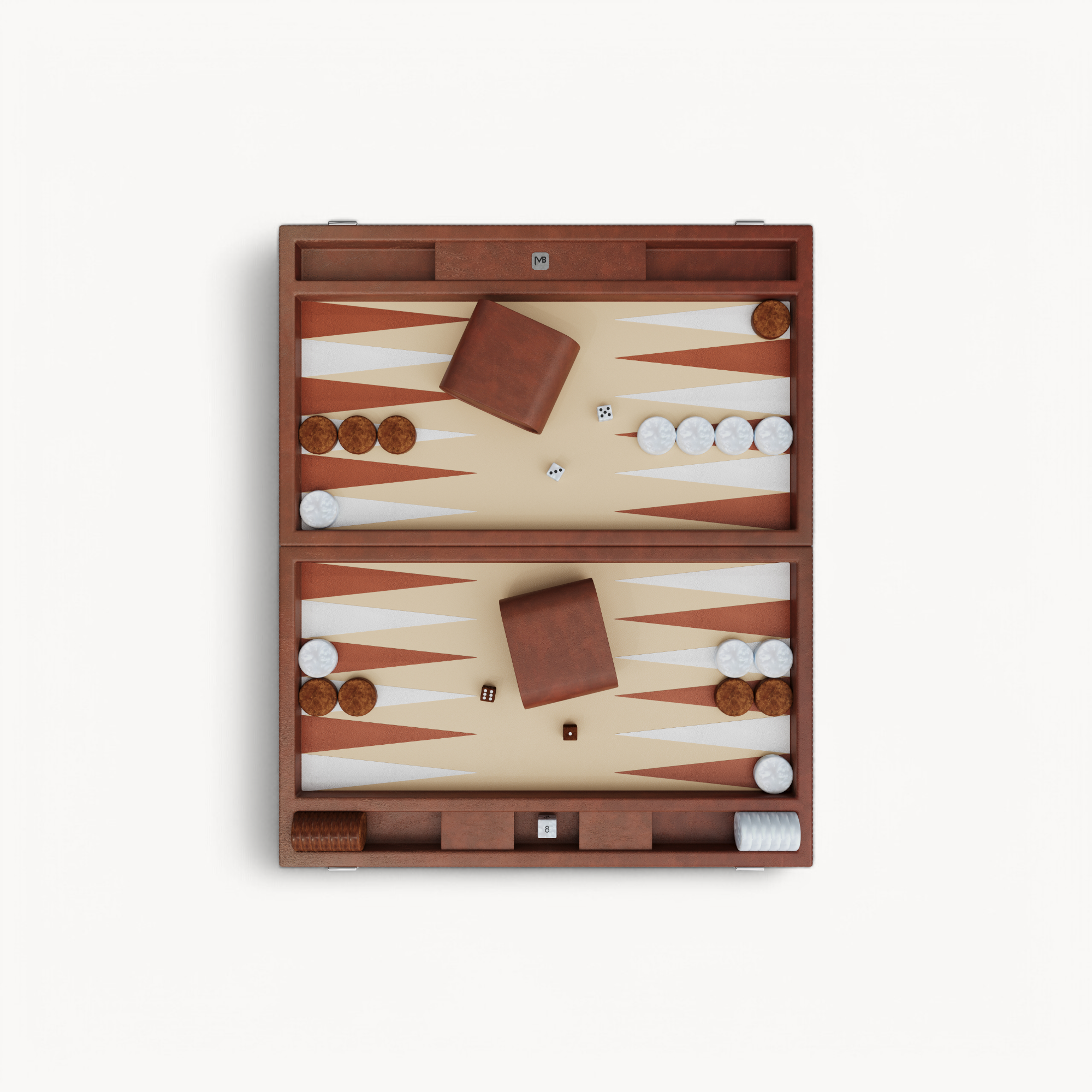 Alligator Backgammon - Essence Terracotta