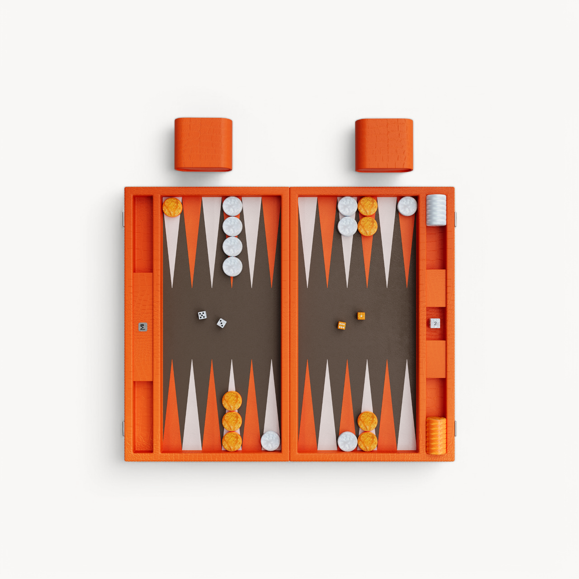 Backgammon Alligator - Ambre