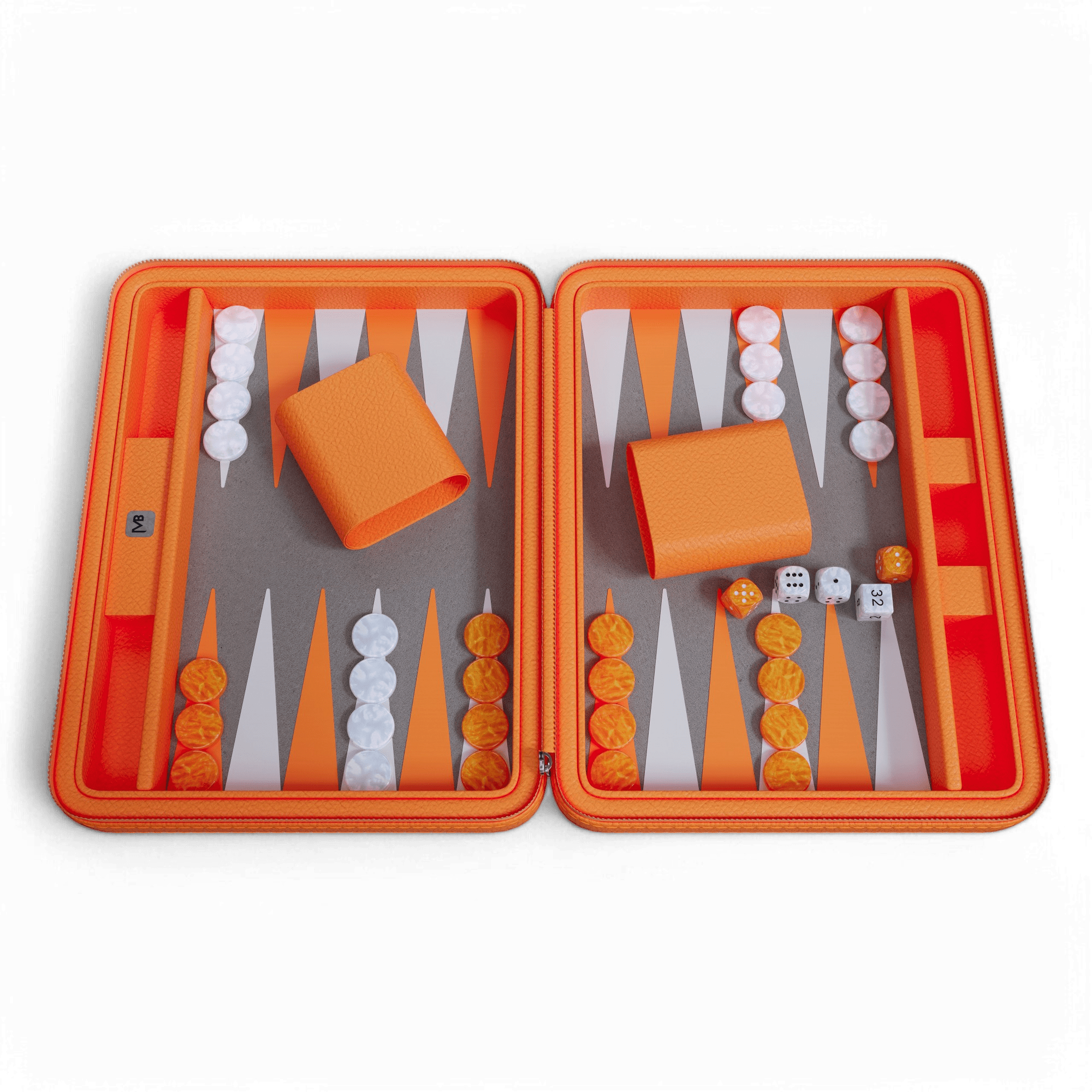 Pocket Signature Backgammon - Deep Amber