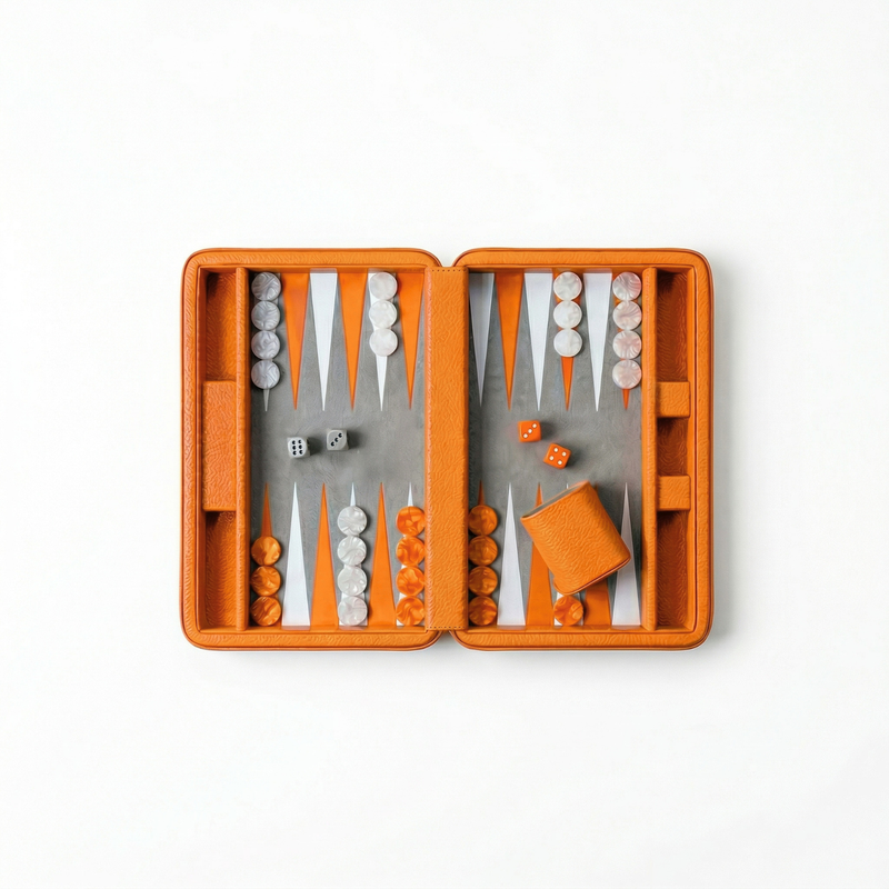 Pocket Backgammon Deep Amber, Deep Amber