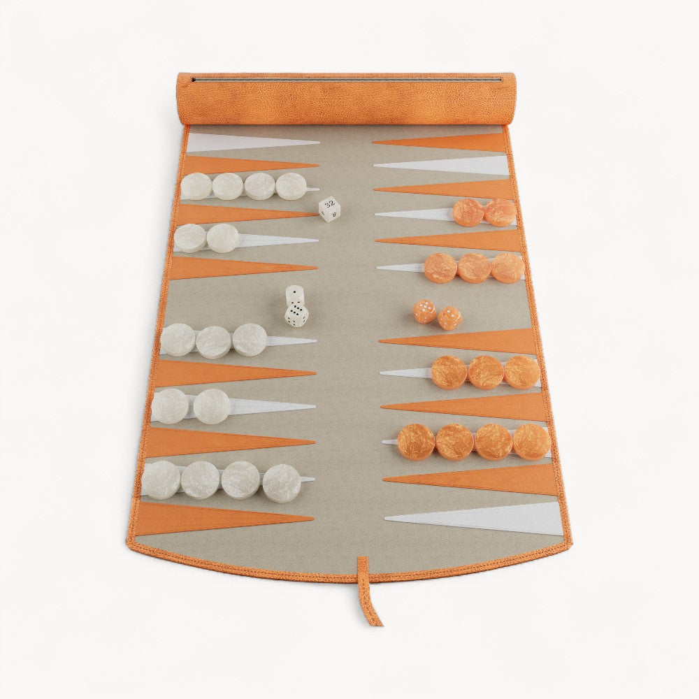 Travel Backgammon - Deep Amber