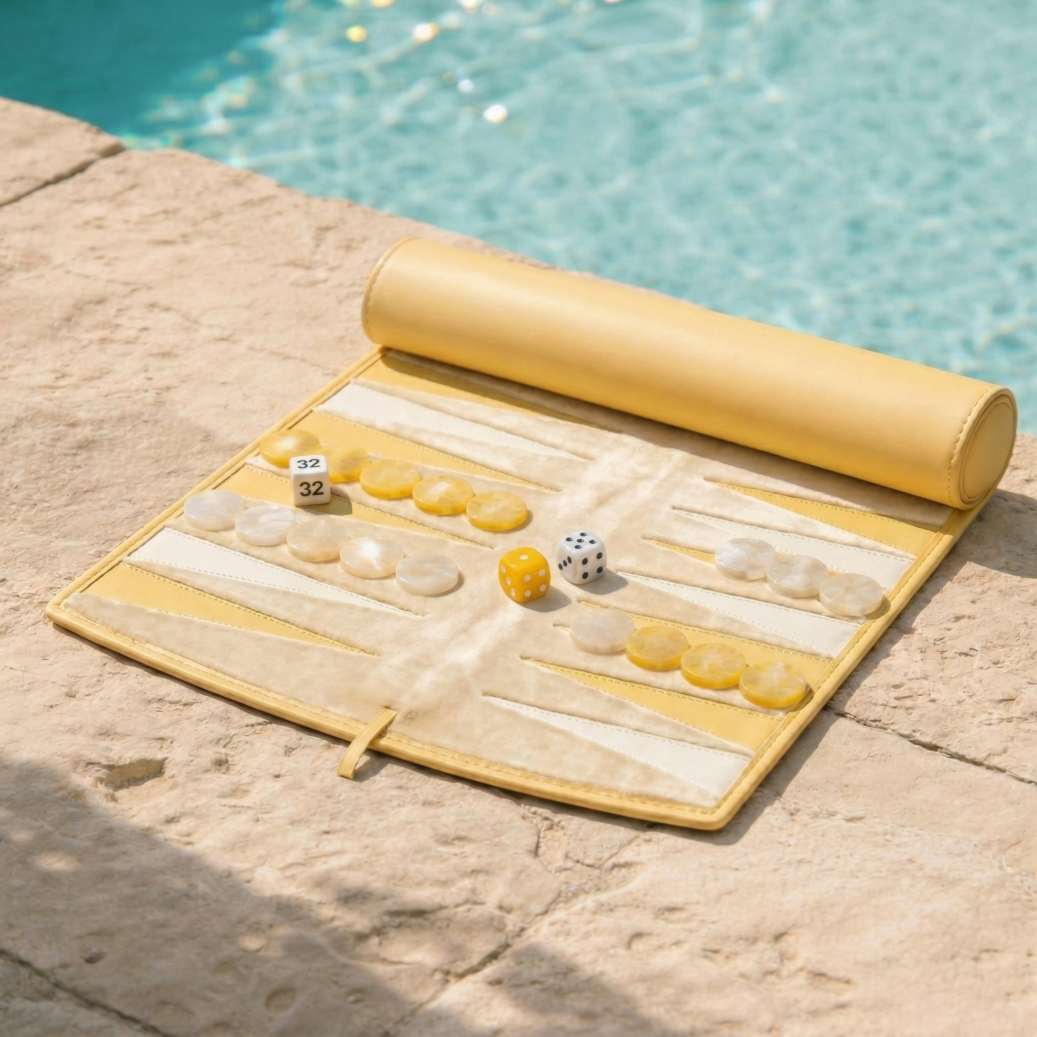 Reise-Backgammon – Deep Amber