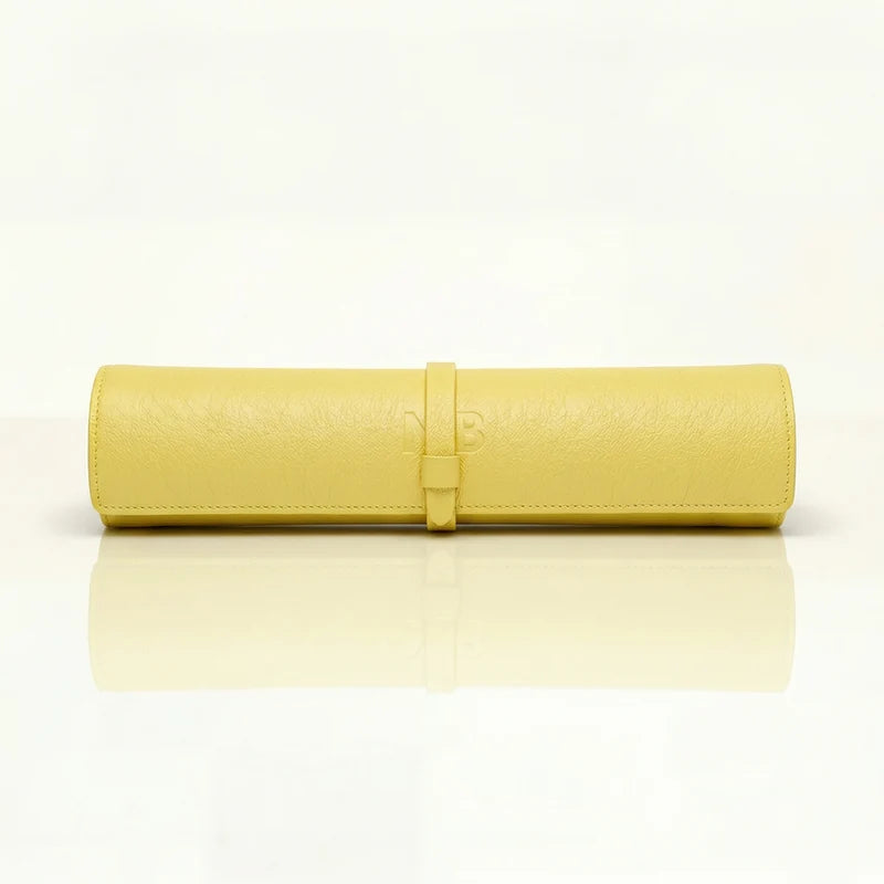 The Travel Backgammon rolled up, in Citrus