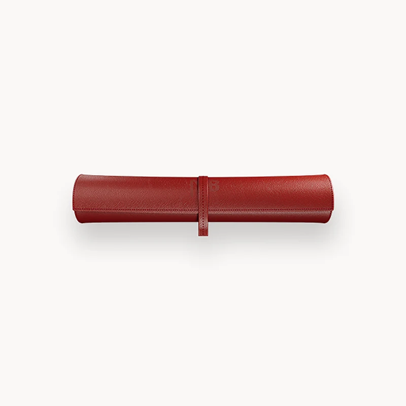 The Travel Backgammon rolled up, in Rubis